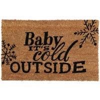 Non Slip Durable PVC Backed Cold Outside Doormat Coir Floor Door Mat 60 x 40cm