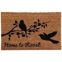 Non Slip Heavy Duty Home To Roost Coir PVC Doormat Backed Floor Mat 60 x 40cm