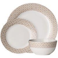 Premier Housewares 12-Piece Dinnerware Set, Natural