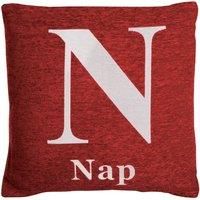 Premier Housewares Cushion Nap, Chenille - Red