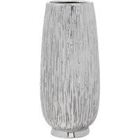 Interiors By Ph Large Silver Ceramic Vase