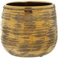 Interiors By Ph Large Ceramic Metallic Planter