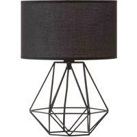Interiors By Ph Wyra Black Iron Table Light, Black