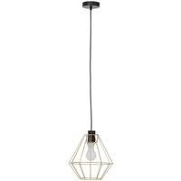 Interiors By Ph Wyra Champagne Gold Cage Pendant Light, Gold