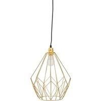 Interiors By Ph Wyra Champagne Gold Frame Pendant Light, Gold