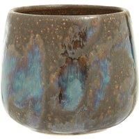 Interiors By Ph Reactive Glaze Brown Planter