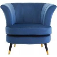 Interiors by Premier Loretta Velvet Scalloped Chair