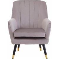 Interiors by Premier Loretta Velvet Scalloped Armchair