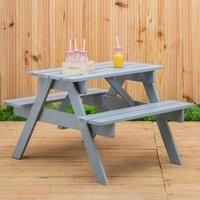 Interiors By PH Grey Kids Picnic Bench