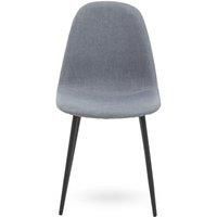 Interiors By Ph Grey Fabric Dining Chair