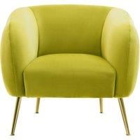 Blue Velvet Arm Chair, Tufted Velvet Upholstered Accent Chair, Comfortable Armchair for Home, Office, Lounge