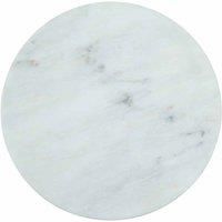 Interiors by PH Ziarat Round Marble Chopping Board - White