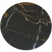 Interiors by PH Round Marble Chopping Board - Black & Gold