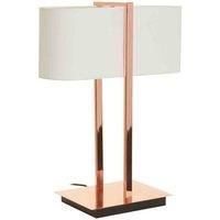 Interiors by PH Lilian Copper Finish Table Lamp, Pink