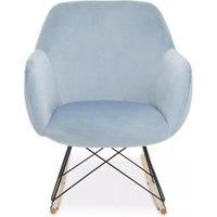 Small Velvet Rocking Chair, Versatile Velvet Desk Chair, Backrest Velvet Armchair, Accent Armchair