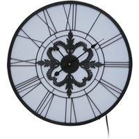 Interiors by PH Roman Numeral Black And White Led Wall Clock