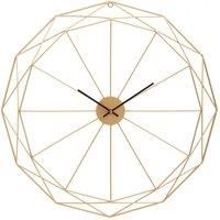 Interiors by PH Geometric Gold Metal Wall Clock