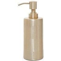 200ml Liquid Soap Dispenser Champagne Finish Bathroom Lotion Shower Shampoo