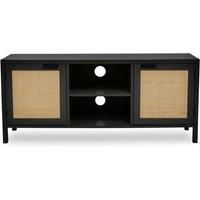 Interiors by PH Black Rattan Media Unit