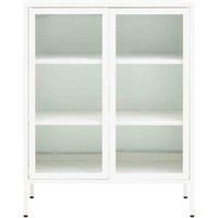 Interiors by PH Acier Two Door White Cabinet