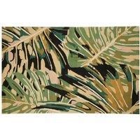 Interiors By Ph Green Palm Print Rug, Green