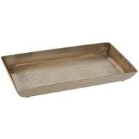 Interiors By Ph Etched Aluminium Tray Gold Finish