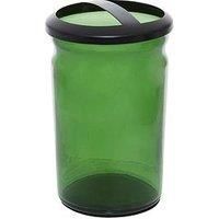Interiors By Ph Glass Toothbrush Holder - Green