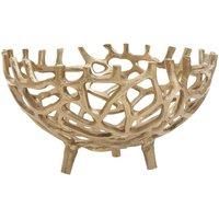 Interiors By PH Small Coral Effect Bowl Gold Aluminium