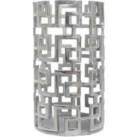 Interiors By PH Large Candle Holder Silver Aluminium