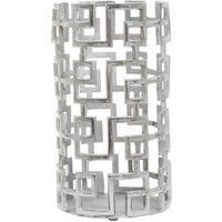 Interiors By PH Small Candle Holder Silver Aluminium