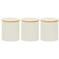 Interiors By PH Set Of Three Cream Canisters