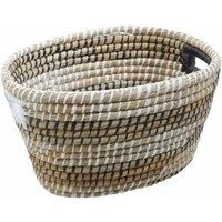 Interiors by PH Set of Three Oval Straw Baskets