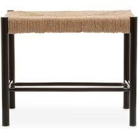 Interiors by PH Bandar Hemp Rope Small Bench Black