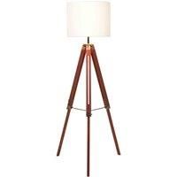 Interiors By Ph Malvern Tripod Floor Lamp With Brown Base