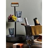 Interiors By Ph Set Of Four Blue Tumblers