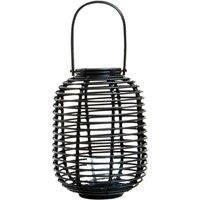 Interiors By Ph Black Rattan Candle Holder