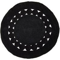 Interiors By Ph Round Jute Rug Black