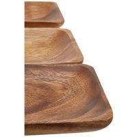 Premier Housewares Kora Acacia Wood Serving Dishes &Ndash; Set Of 3
