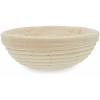 Premier Housewares Rattan Round Basket/Hand Woven Picnic Basket/Cream Color/Sturdy and Lightweight/Organic Charm Hamper Baskets for Gifts/Dimensions are W23 x D23 x H8cm/ Weight 0.183