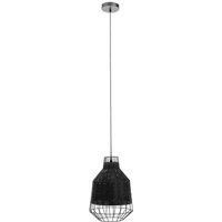 Interiors by PH Black Rattan Pendant Lamp, Black