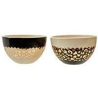 Interiors By Premier London Leo Set Of 2 Small Bowls