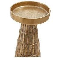Interiors By Premier Deomali Large Gold Finish Candle Holder