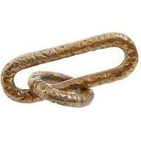 Interiors By Premier Prato Hammered Gold Chain Sculpture