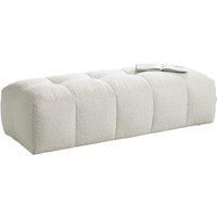 Manhattan Off White Boucle Pouffe