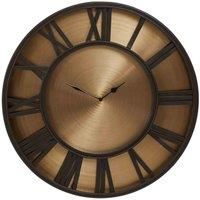 Fifty Five South Mateo Black And Gold Large Wall Clock, Black