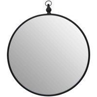 Interiors By Ph Avento Black Wall Mirror With Circular Hook
