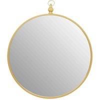 Interiors By Ph Avento Gold Mirror With Circular Hook