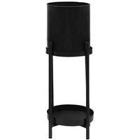 Interiors by PH Asher Two Tier Black Plant Stand