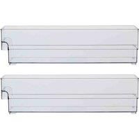 Interiors by PH Small Set Of Two Clear Fridge Bin Organizers