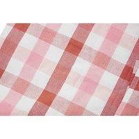 Premier Housewares Table Cloth, Wipeable Table Cover, 100% Cotton, width 180cm x depth 140cm - Pink and Poppy